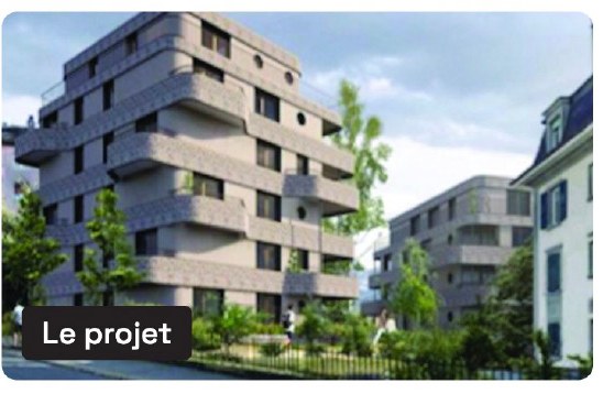 Visualisation des deux immeubles prévus par le projet immobilier